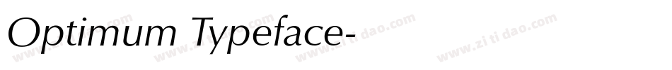 Optimum Typeface字体转换